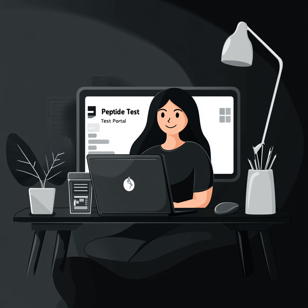 Create an account in the Peptide Test Portal