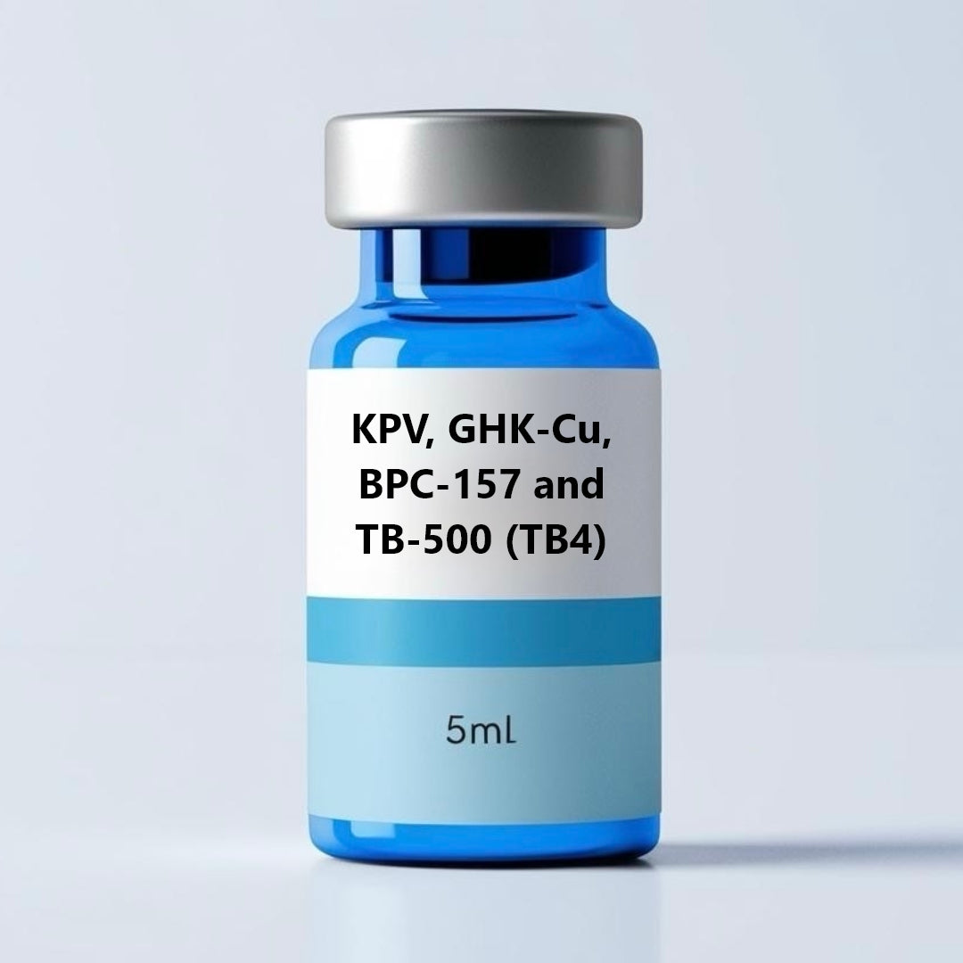 KLOW Blend – KPV, GHK-Cu, BPC-157 and TB-500 (TB4)- Purity and Mass Testing